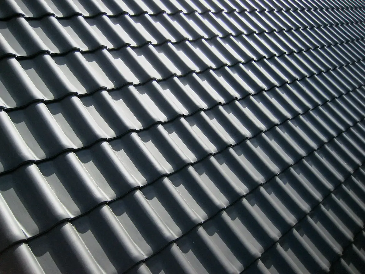 Close up of roof tiles, part of the roof and exterior check in a Brisbane building inspection